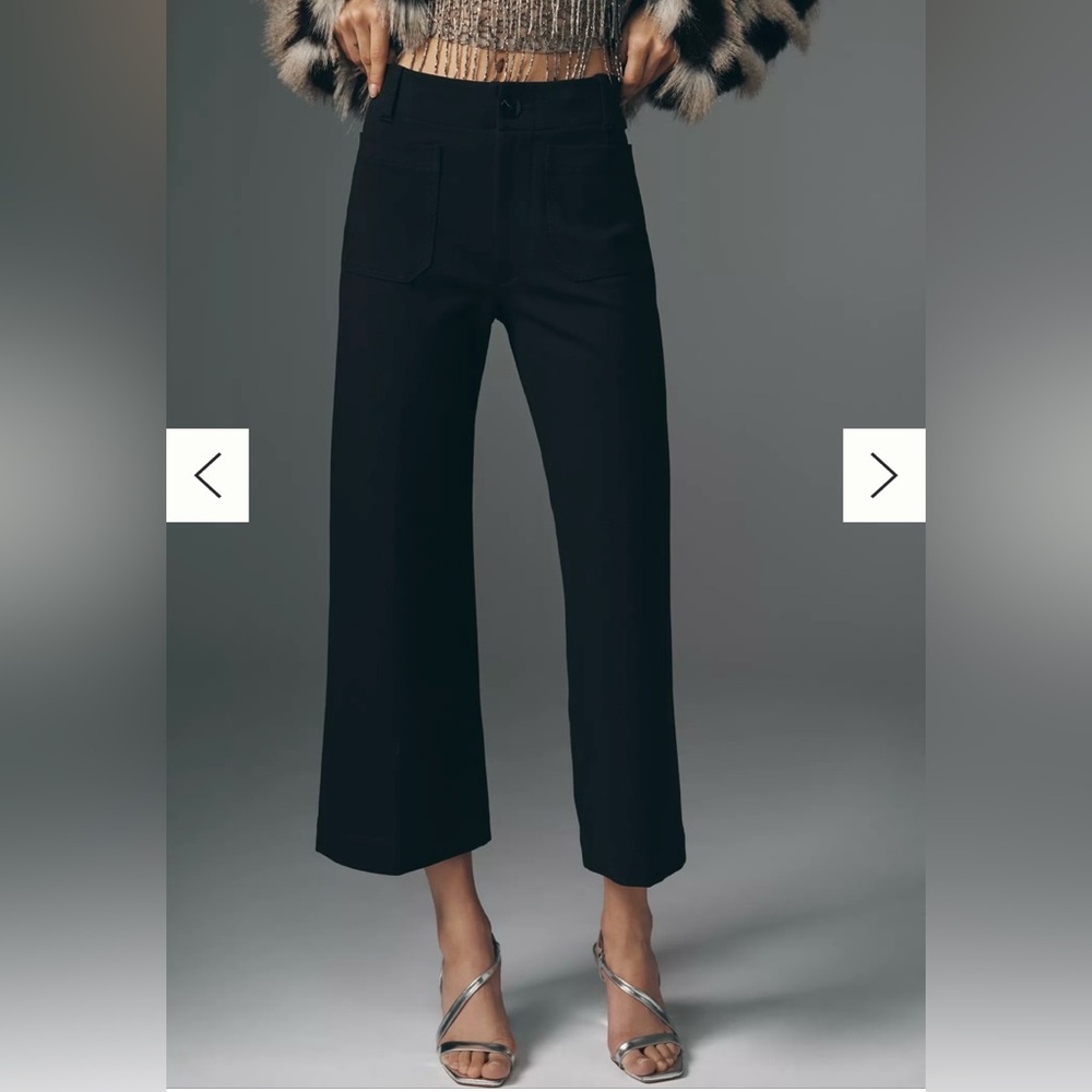 Anthropologie Maeve Colette Ponte Pant- Navy Blue- 28 Petite
